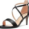 Cross-Strap Mid Heel (Black)