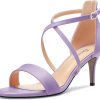 Cross-Strap Mid Heel (Purple)
